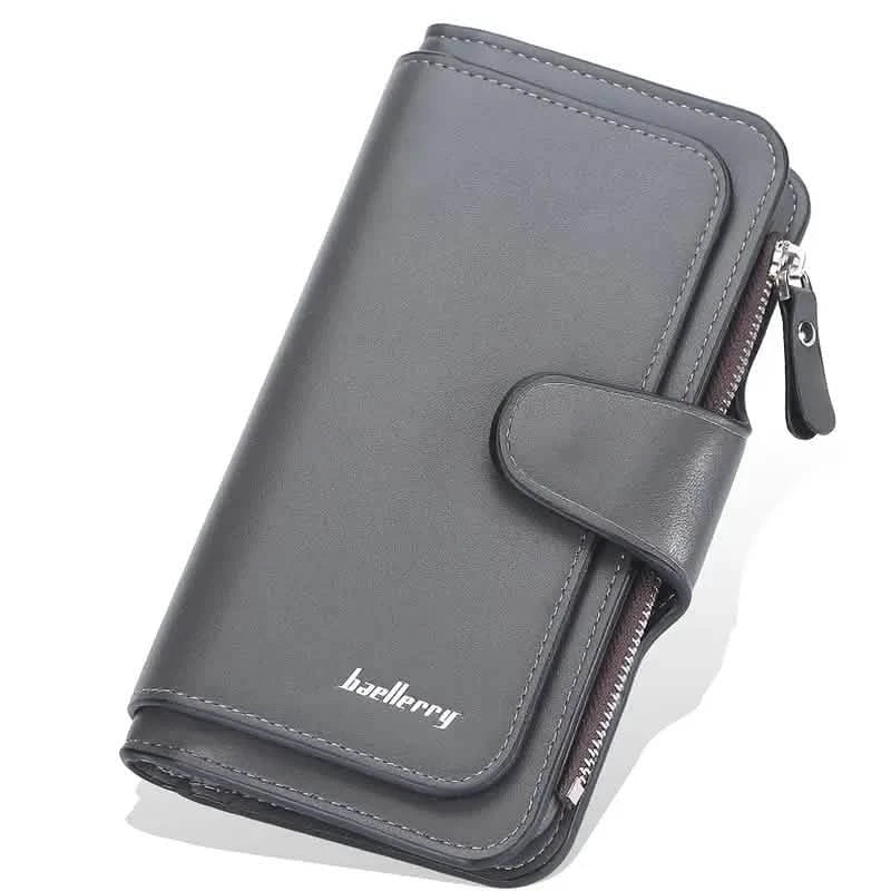Women's Fashion Faux Leather Wallet with Card Slots & ID Window